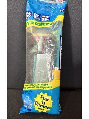 Star Wars Boba Fett Collectible PEZ Grey Candy Dispenser Sealed 0.58 Oz Novelty